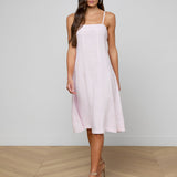 L'AGENCE - Mitzy Linen Midi Dress