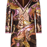 L'AGENCE - Octavia Sequin Shift Dress