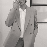 FRAME - Double Breasted Blazer -- Vintage Khaki
