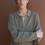 FRAME - Open Knit Cardigan -- Cloud Grey