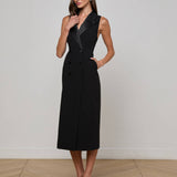 L'AGENCE - Catherine Tuxedo Midi Dress