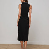 L'AGENCE - Catherine Tuxedo Midi Dress