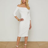 L'AGENCE - Zolita Off-The-Shoulder Dress