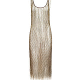 L'AGENCE - Gracelynn Beaded Fringe Dress