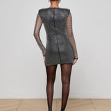 L'AGENCE - Harlynn Crystal Mini Dress
