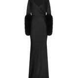 L'AGENCE - Manon Gown with Faux Fur