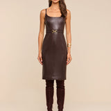 L'AGENCE - Halia Vegan Leather Dress