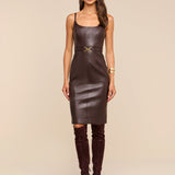 L'AGENCE - Halia Vegan Leather Dress