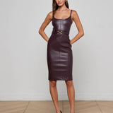 L'AGENCE - Halia Vegan Leather Dress