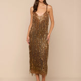L'AGENCE - Noella Sequin Fringe Dress
