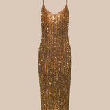 L'AGENCE - Noella Sequin Fringe Dress
