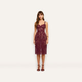 L'AGENCE - Jennifer Lace Midi Dress