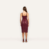 L'AGENCE - Jennifer Lace Midi Dress