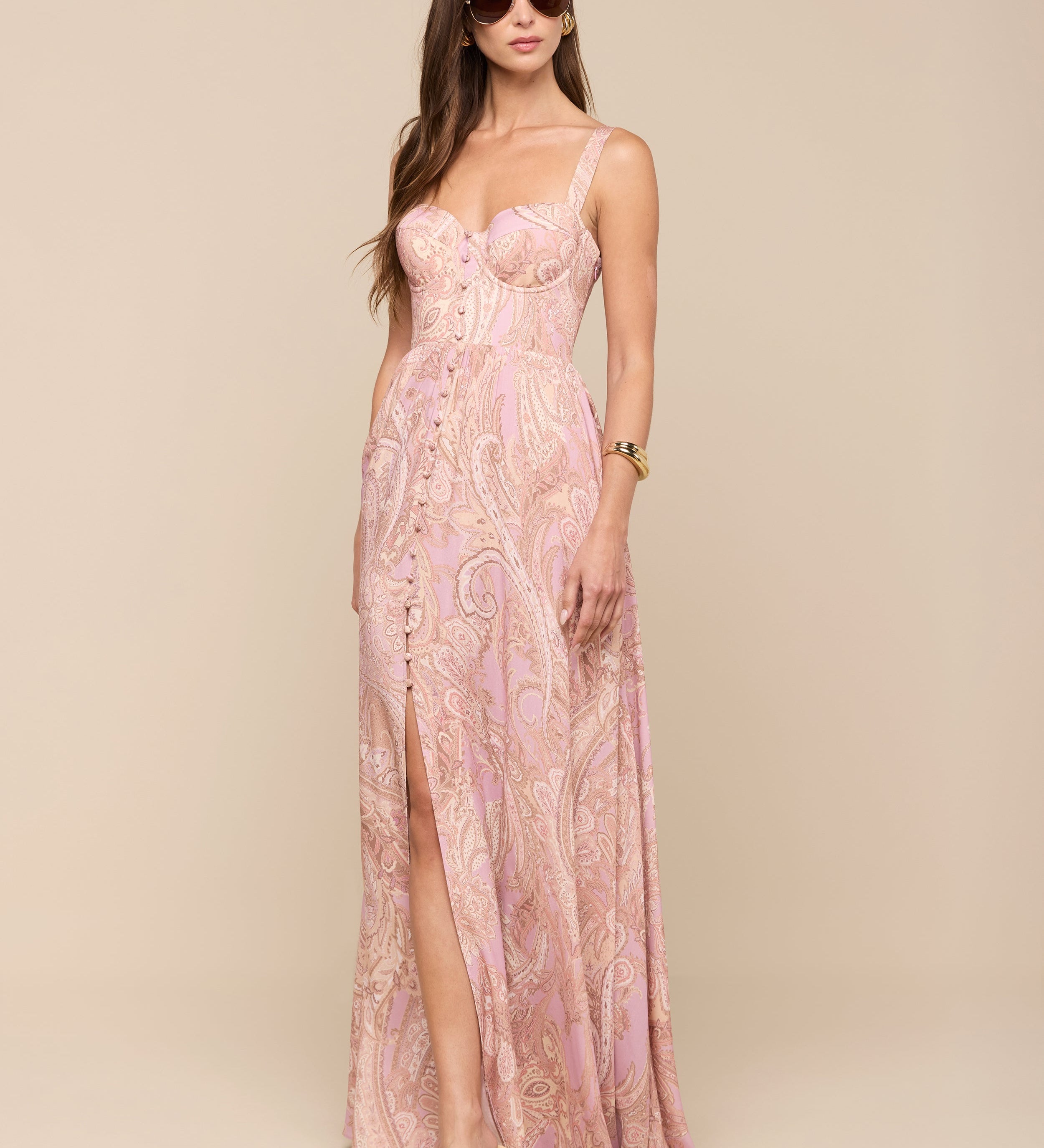 L'AGENCE - Rosette Maxi Dress