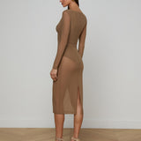 L'AGENCE - Sorella Mesh Midi Dress