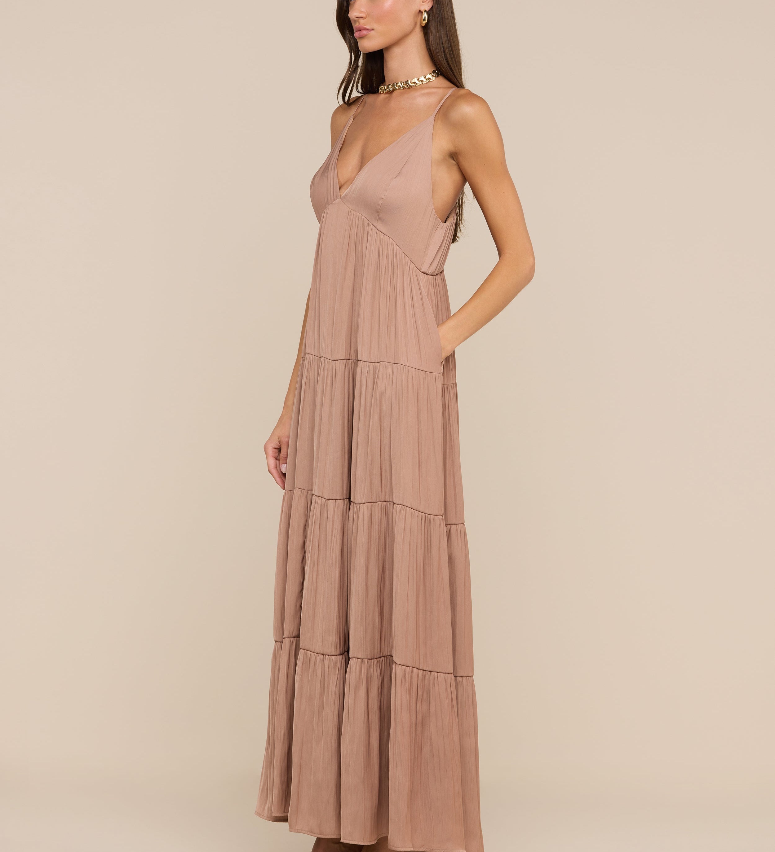 L'AGENCE - Lua Tiered Maxi Dress