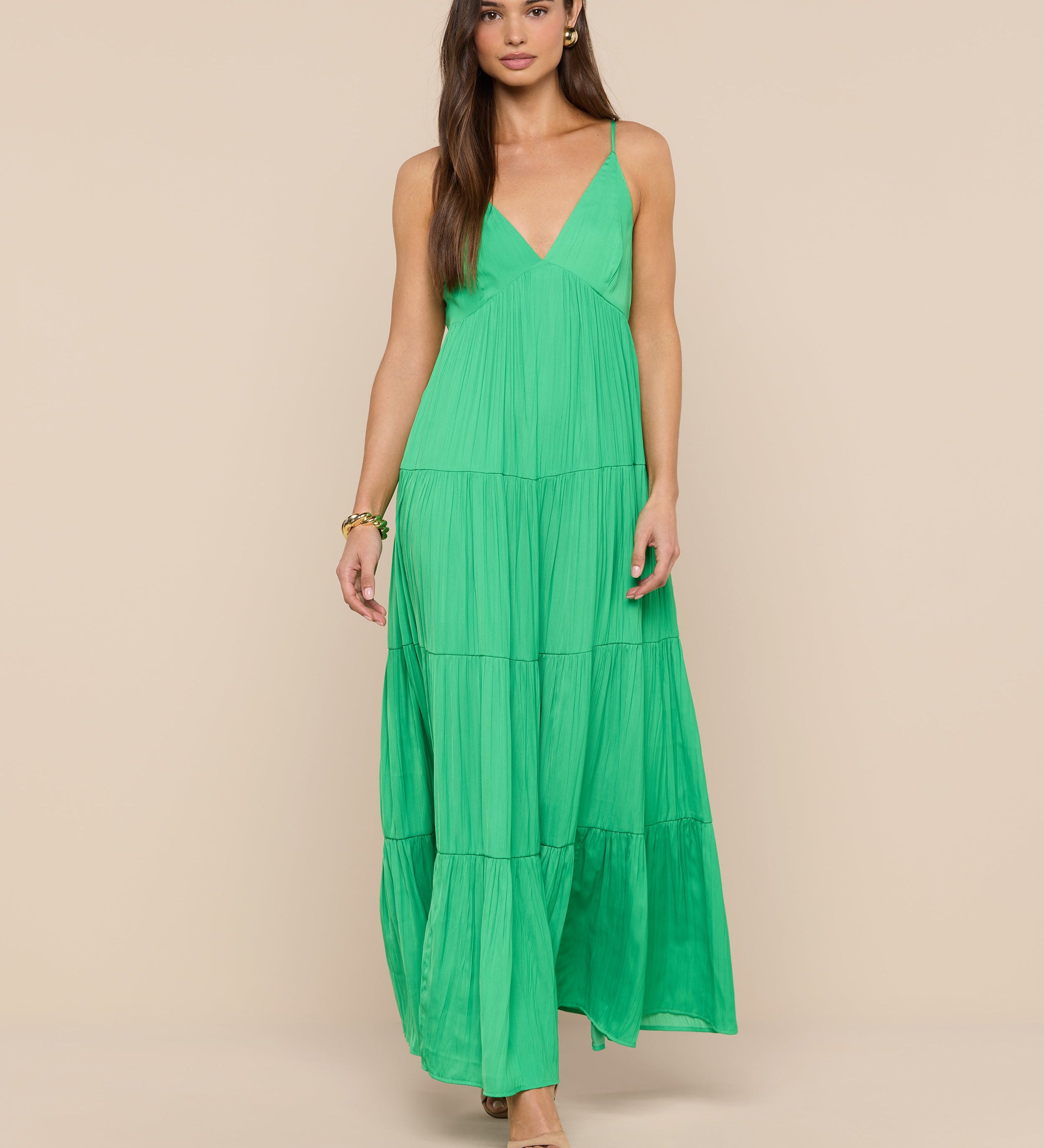 L'AGENCE - Lua Tiered Maxi Dress