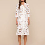 L'AGENCE - May Eyelet Shirt Dress