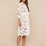 L'AGENCE - May Eyelet Shirt Dress