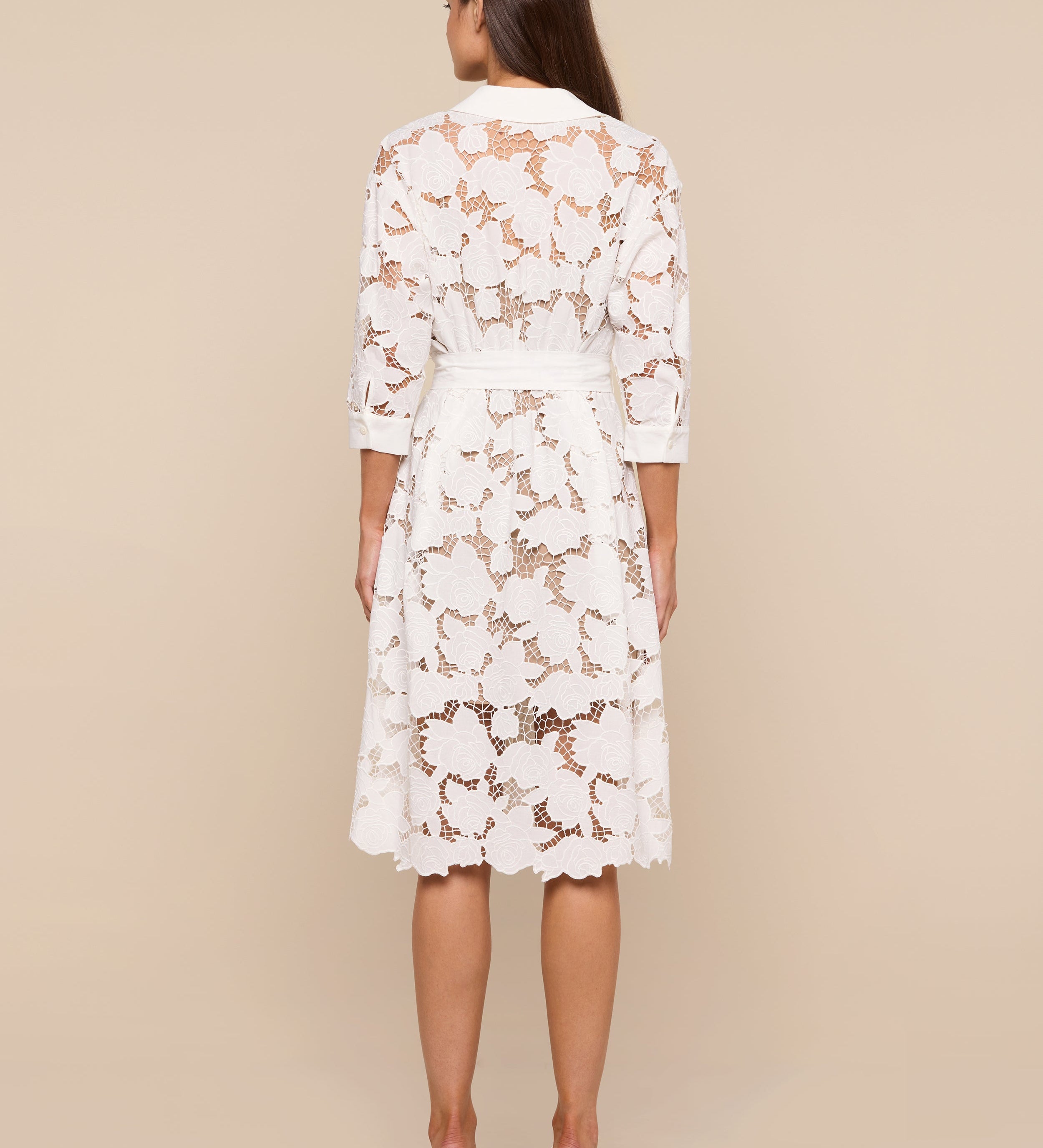 L'AGENCE - May Eyelet Shirt Dress