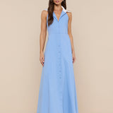 L'AGENCE - Maurie Poplin Maxi Dress