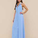 L'AGENCE - Maurie Poplin Maxi Dress