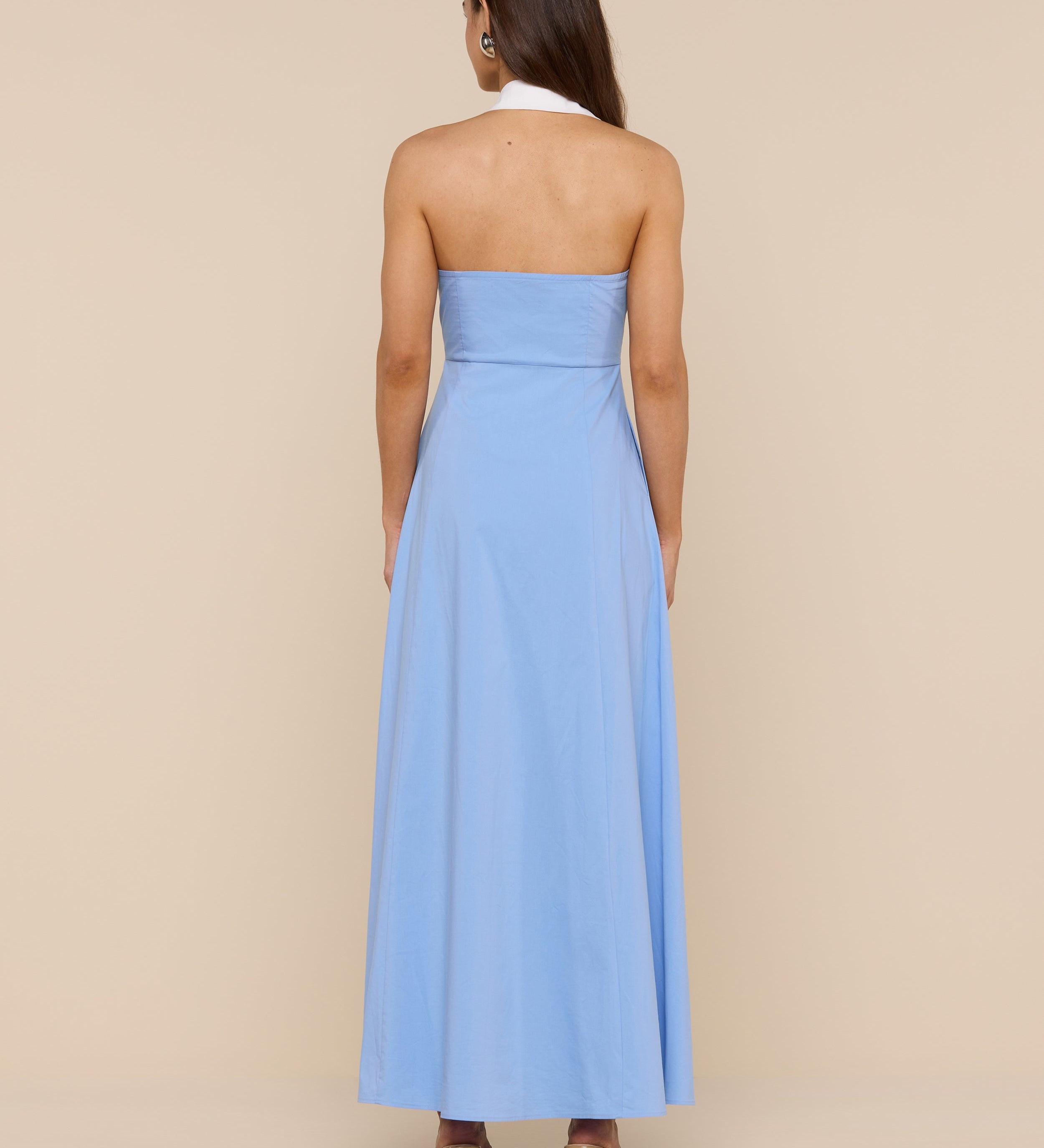 L'AGENCE - Maurie Poplin Maxi Dress