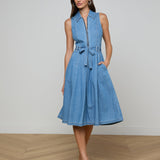 L'AGENCE - Kieran Jean Shirt Dress