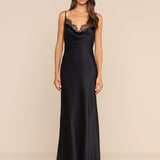 L'AGENCE - Selene Lace Cowl - Neck Gown