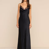 L'AGENCE - Selene Lace Cowl - Neck Gown