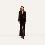 L'AGENCE - Raini Velvet Maxi Dress