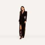 L'AGENCE - Raini Velvet Maxi Dress
