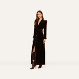 L'AGENCE - Raini Velvet Maxi Dress