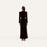 L'AGENCE - Raini Velvet Maxi Dress