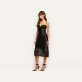 L'AGENCE - Adrienne Silk Lace Dress