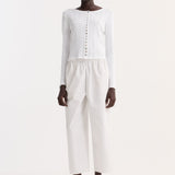ROHE - Pointelle cardigan | off white