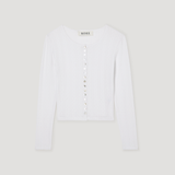 ROHE - Pointelle cardigan | off white