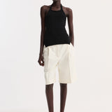 ROHE - Chunky knit halter top | black
