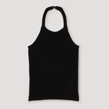 ROHE - Chunky knit halter top | black