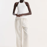 ROHE - Chunky knit halter top | optic white