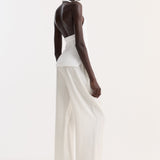 ROHE - Chunky knit halter top | optic white