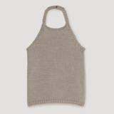 ROHE - Chunky knit halter top | stone
