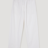 ROHE - Embroidered poplin trousers | optic white