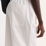 ROHE - Embroidered poplin trousers | optic white
