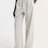 ROHE - Silk stripe pyjama trousers | fine stripe
