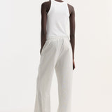 ROHE - Silk stripe pyjama trousers | fine stripe