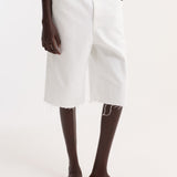 ROHE - Baggy fit denim shorts | optic white
