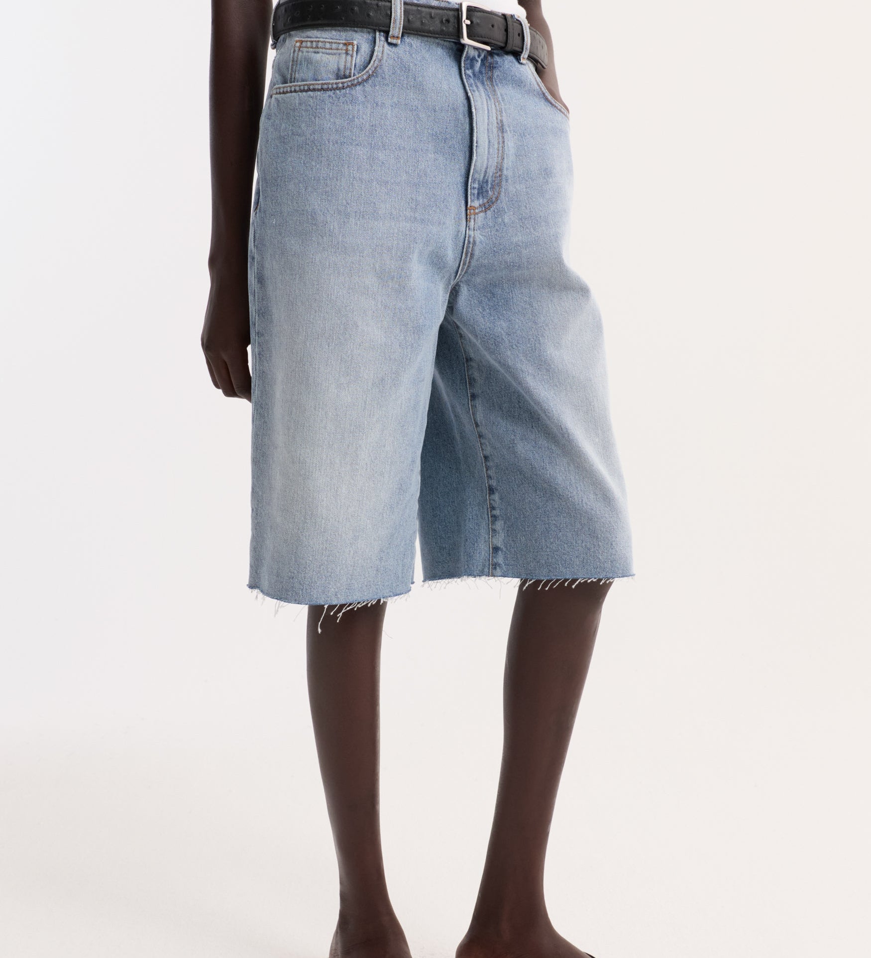 ROHE - Baggy fit denim shorts | classic blue