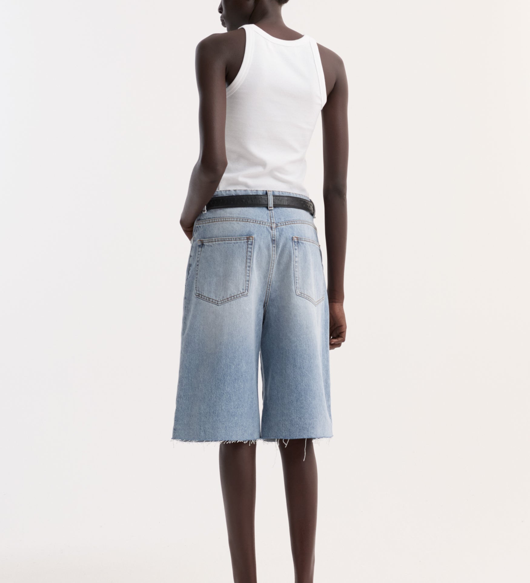 ROHE - Baggy fit denim shorts | classic blue