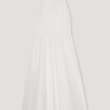 ROHE - Halter textured cotton dress | off white